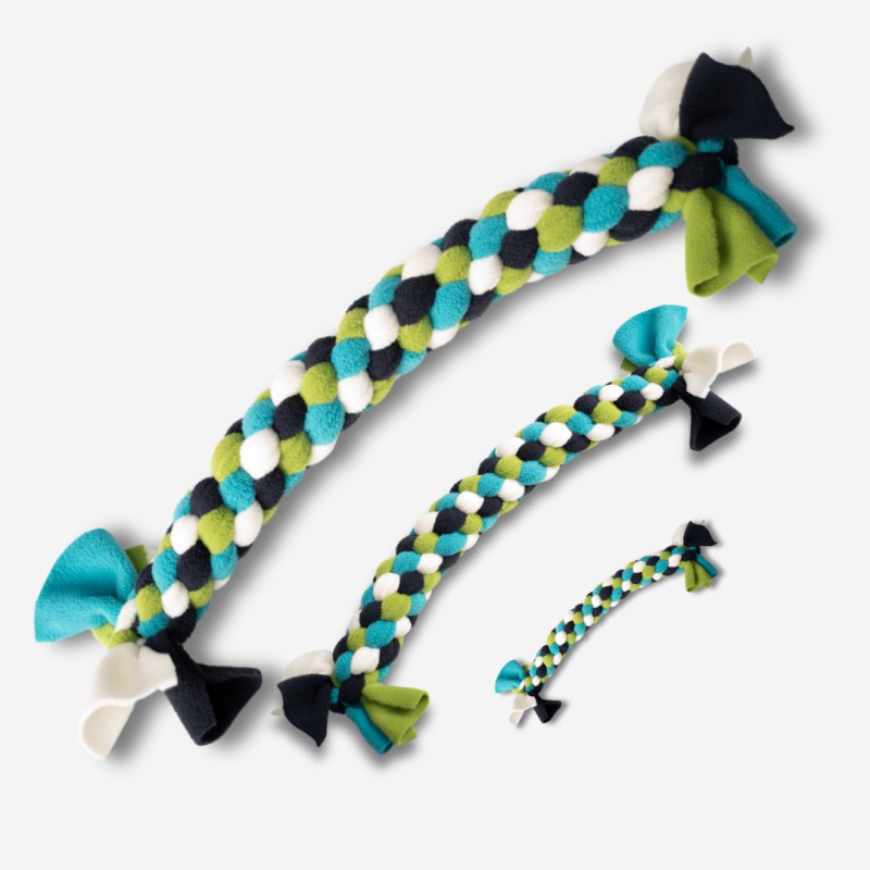 Kn-tli-T-rkis-1 Knauder's Best Knötli Hundespielzeug Türkis/Blau