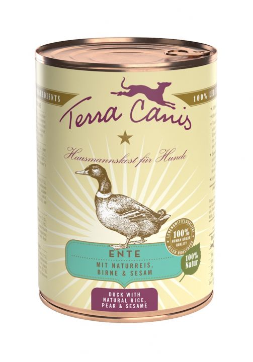 terracanis_classic_400_ente_web Terra Canis Ente mit Naturreis, Roter Bete, Birne und Sesam