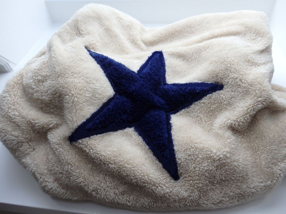 1469078560_697564 Hundedecke, Welpendecke Pooch Beige Blau