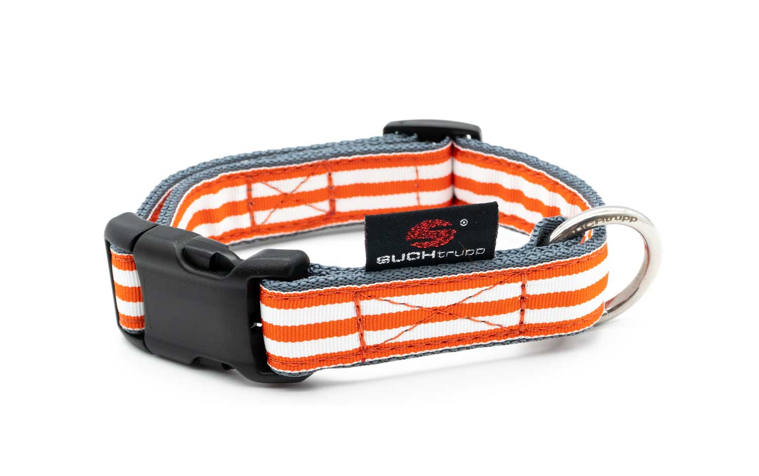 Suchtrupp-Klickhalsband-Orange-Beach SUCHtrupp® Orange Beach (unterlegt mit Grau) Steckhalsband