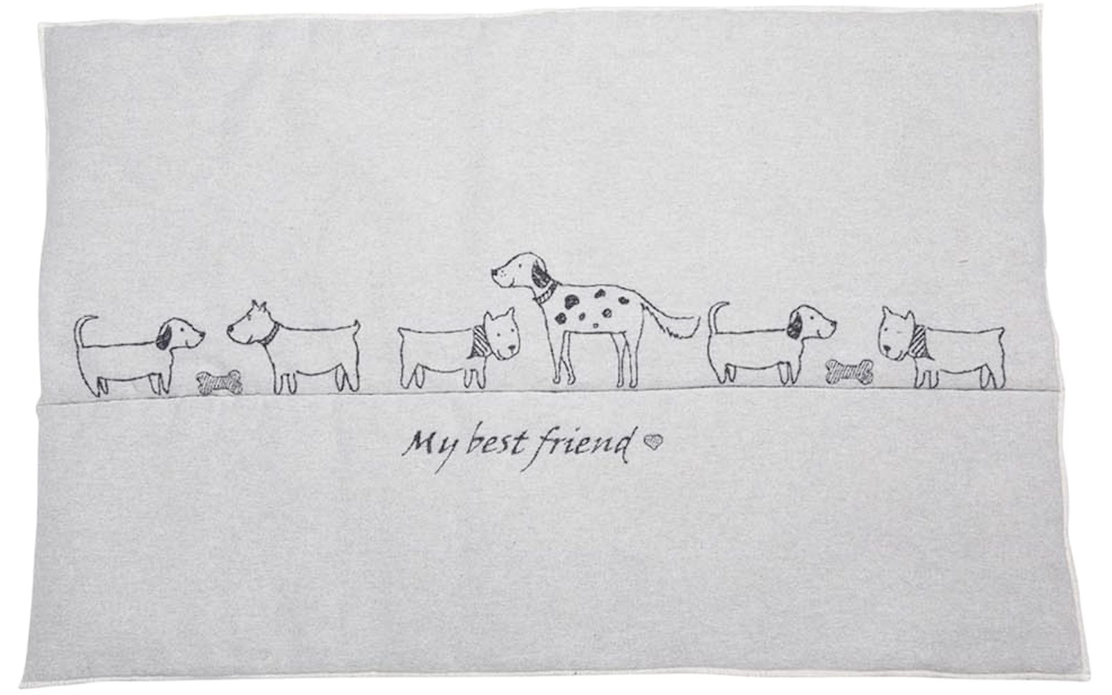 9290_97_1 DF Hundematte, wattierte Hundedecke My Best friend 80 x 120 cm