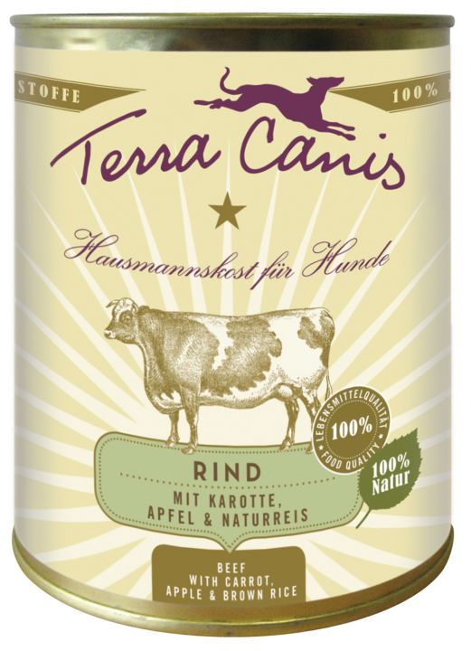 Terra Canis Rind mit Karotte Apfel & Naturreis