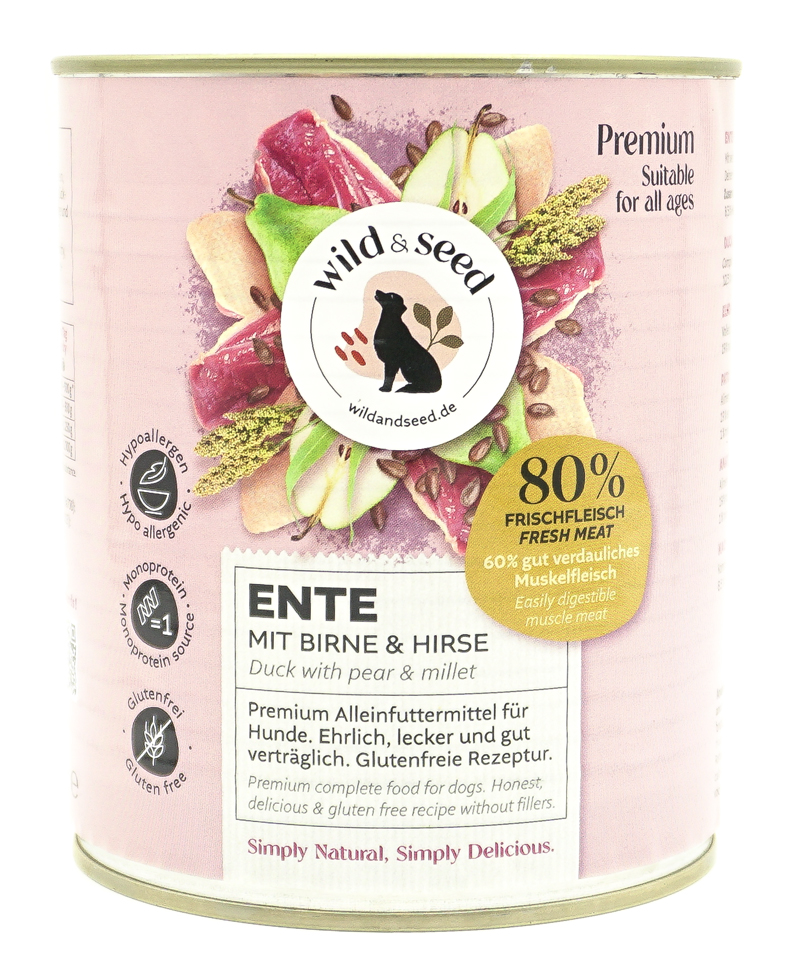 Wild & Seed Premium Nassfutter Ente mit Birne