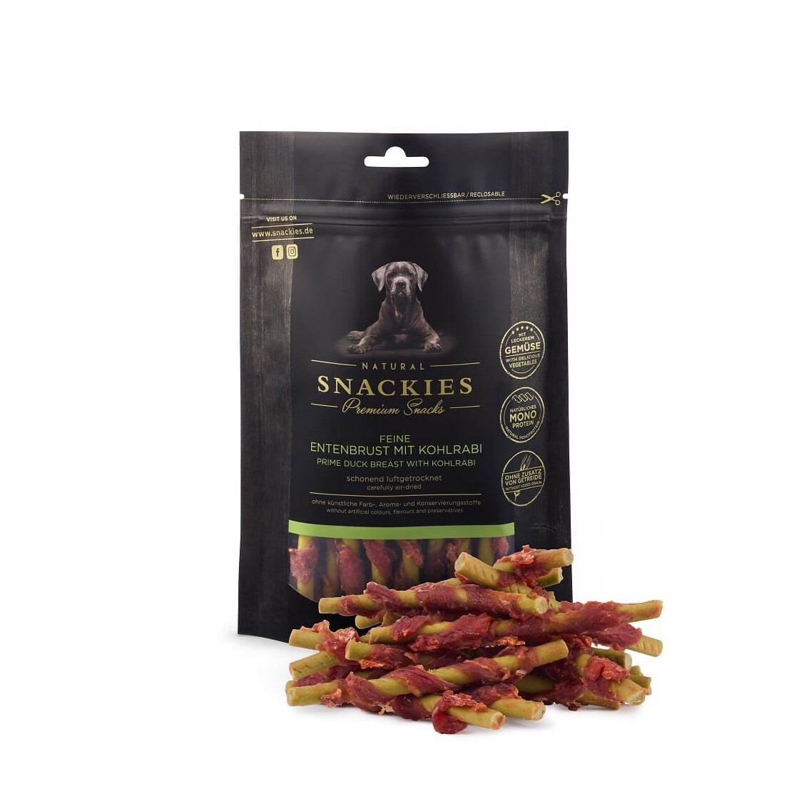 feine-entenbrust-mit-kohlrabi-170g SNACKIES Feine Entenbrust mit Kohlrabi 170g