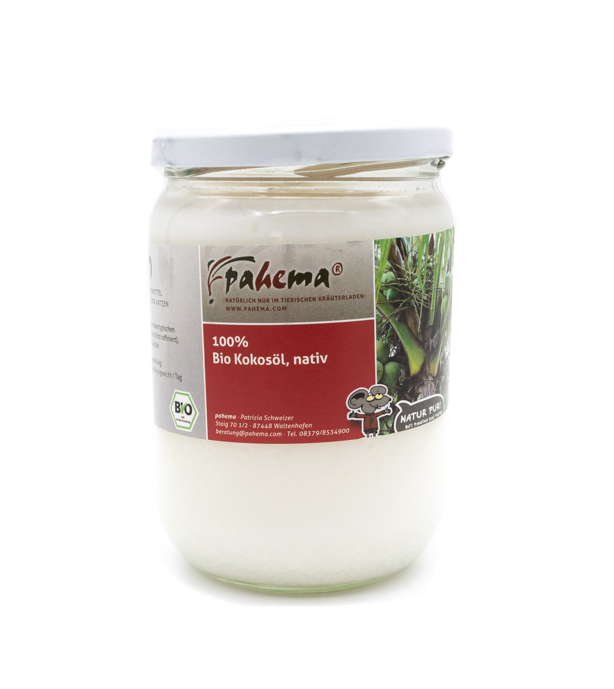 Pahema-Kokos-l Pahema BIO Kokosöl, nativ 500 g