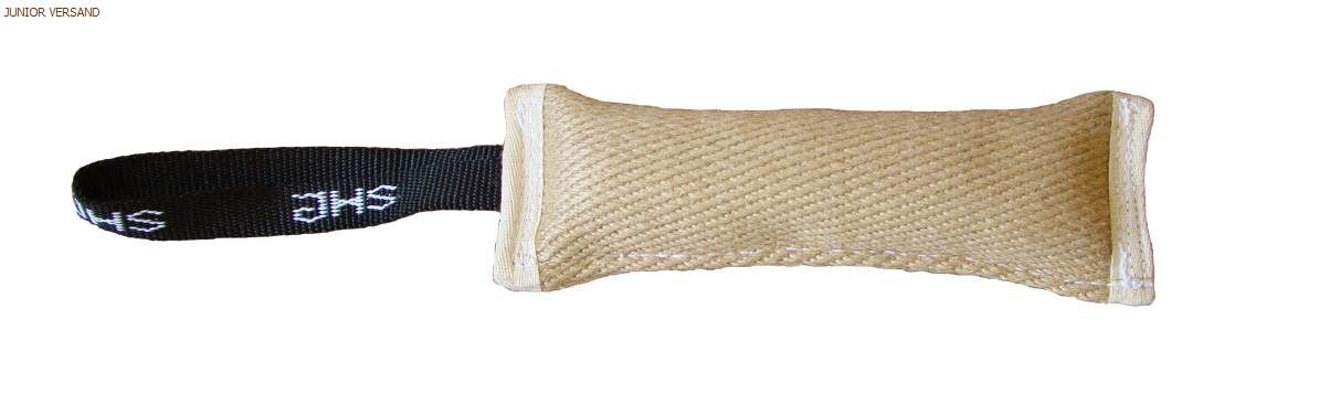 3501jutebeiwulst258 Jutebeißwulst Dummy für Hunde mit Schlaufe JHS