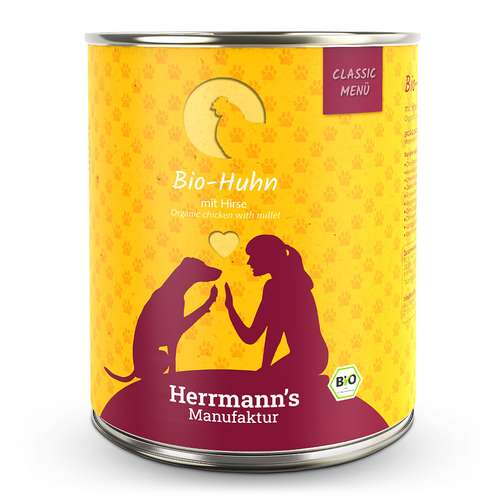 Herrmann's Classic Menü Bio Huhn mit Hirse 800 g