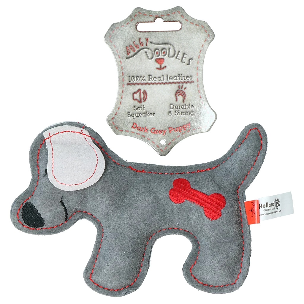 Doggy Doodles Lederkuscheltier Welpe