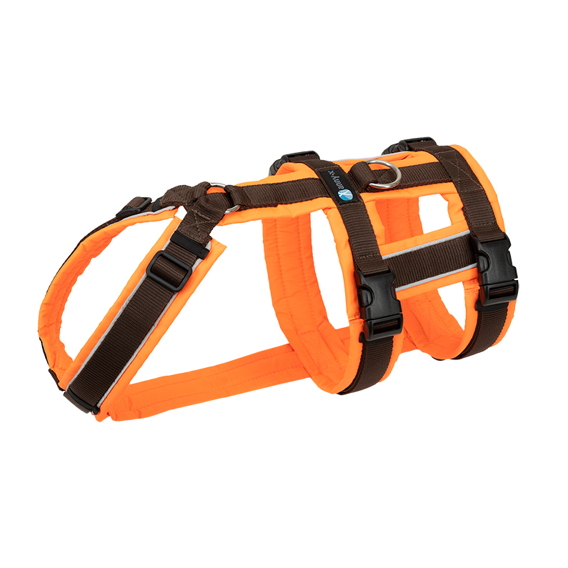 annyX Safety Protect Geschirr Leuchtorange / Braun