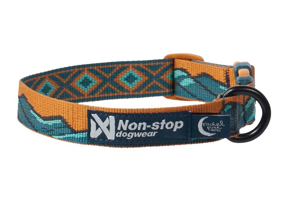 RP-t-rkis Non-stop dogwear Trail quest collar Rachel Pohl edition teal/oak