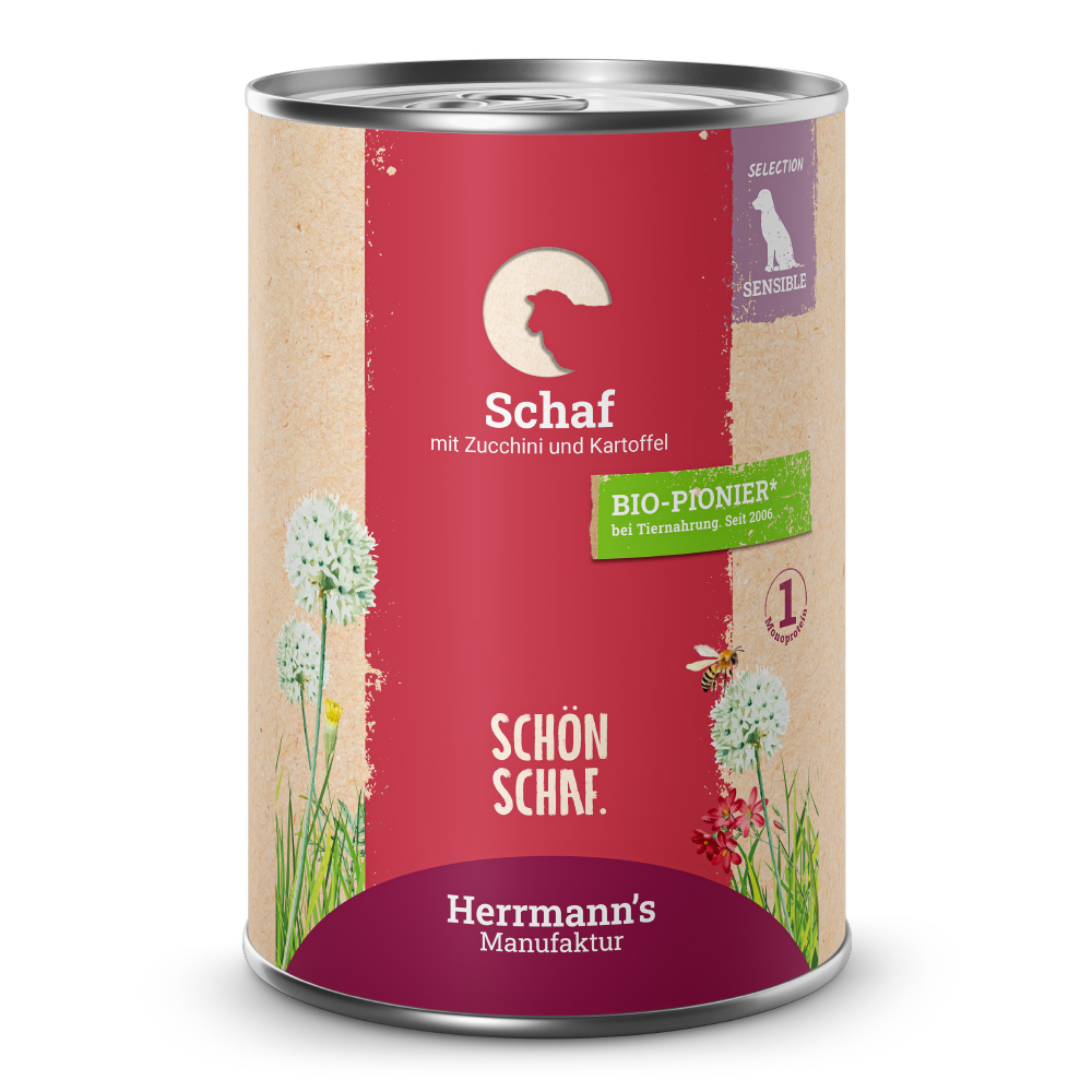 Herrmann's Sensibel Menü Schaf mit Zucchini und Kartoffeln 400 g Herrmann's Sensibel Menü Schaf mit Zucchini und Kartoffeln 400 g