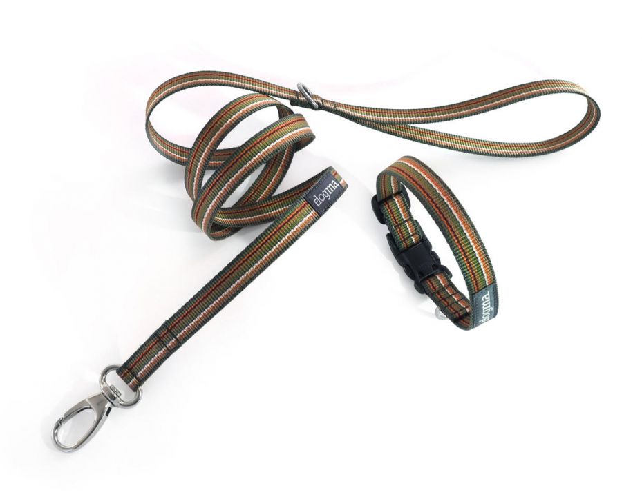 Little-Stripes-gr-nbunt-set dogma trade Halsband Little Stripes Grünbunt