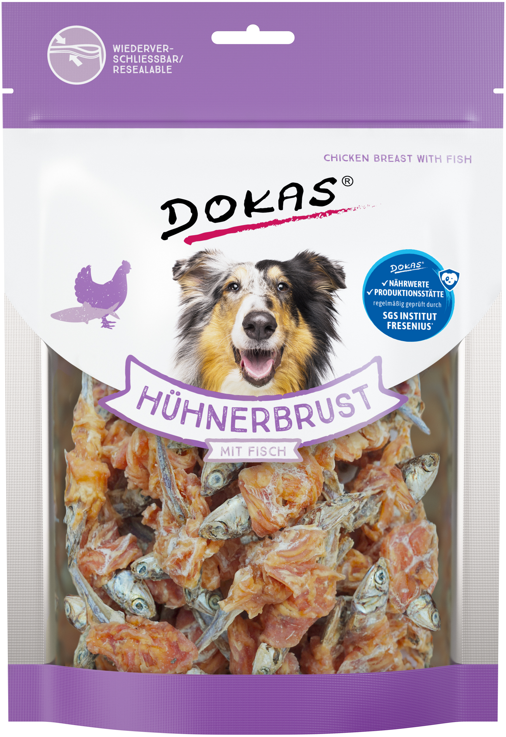 DOKAS Hühnerbrust mit Fisch 220g
