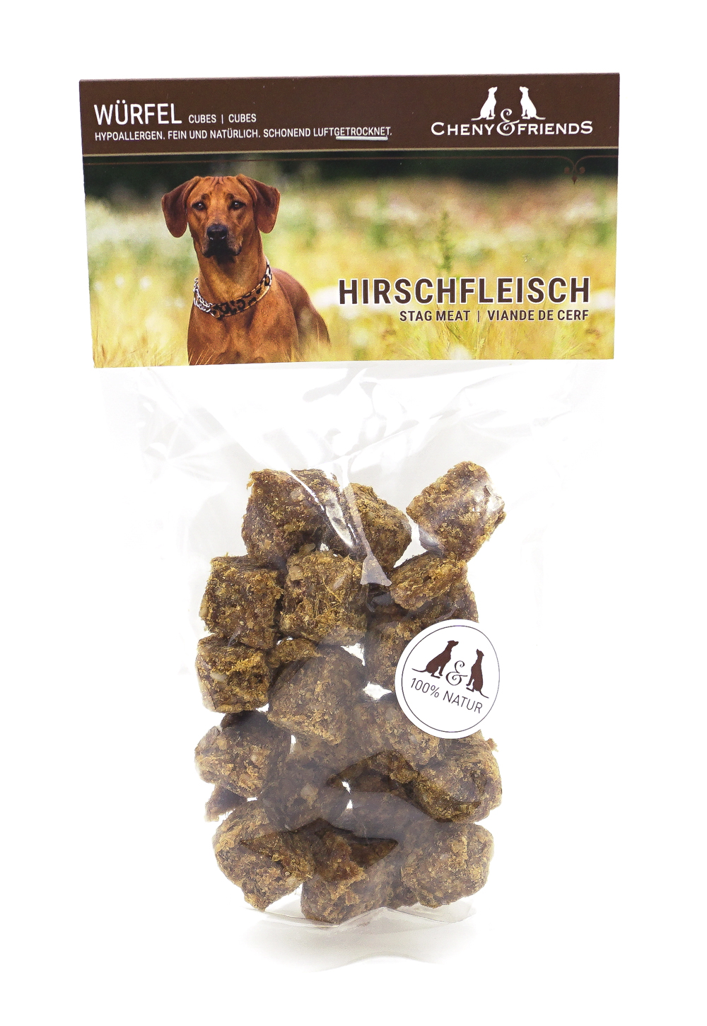 Cheny & Friends Hirschfleischwürfel für Hunde