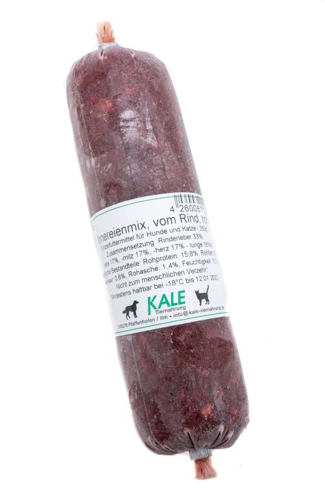 KALE-Innereienmix-roh-250g Innereienmischung 250g (Darm) KALE roh