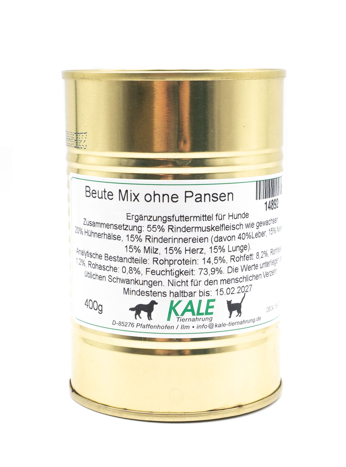 KALE-Beute-Mix-ohne-Pansen-400-g KALE Beute- Mix ohne Pansen 400g STL