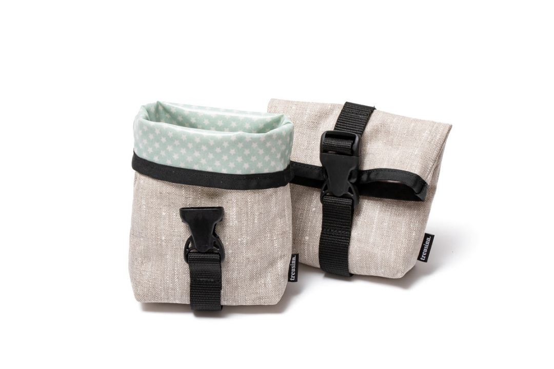 treusinn-leckerlitasche-goody-leinen-stars-mint-1200 TREUSINN Leckerlitasche GOODY Leinen