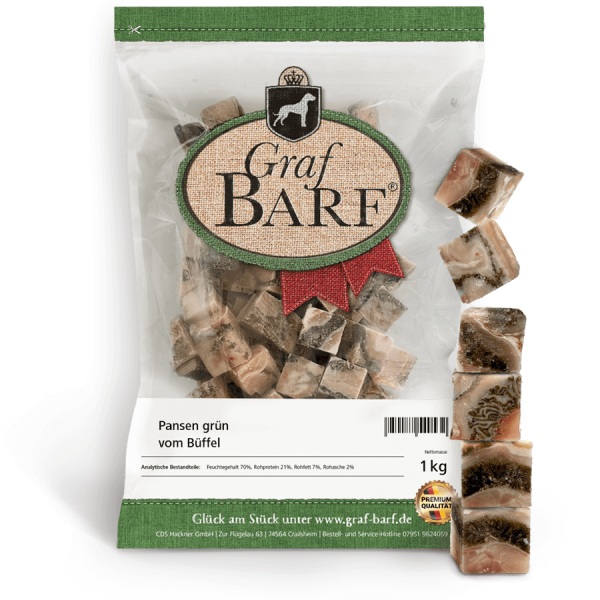 Graf Barf Pansen grün Büffel Graf Barf Pansen grün Büffel