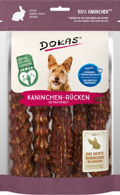 Kaninchen-R-cken DOKAS Kaninchen-Rücken getrocknet 120 g