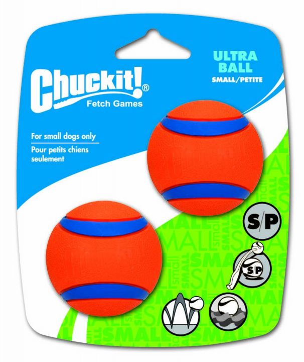 17020_CI_Ultra-Ball-2-pk_SM_PKG Chuckit Ultra Hundeball Größe S Hundeball für kleine Hunde