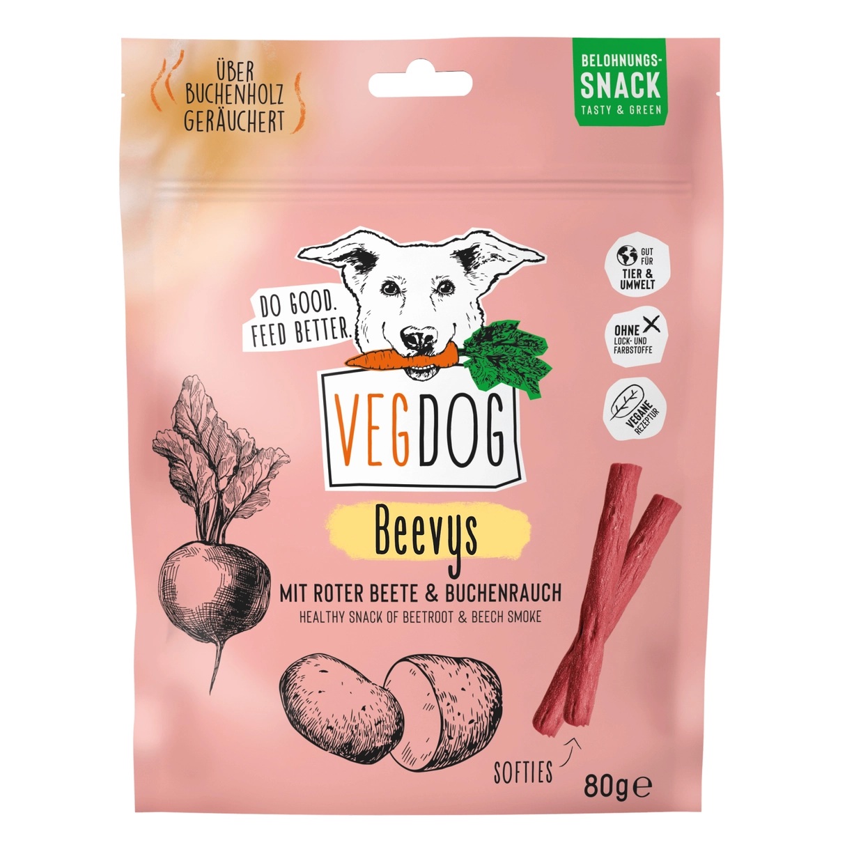 VEGDOG BEEVYS mit Roter Beete & Buchenrauch