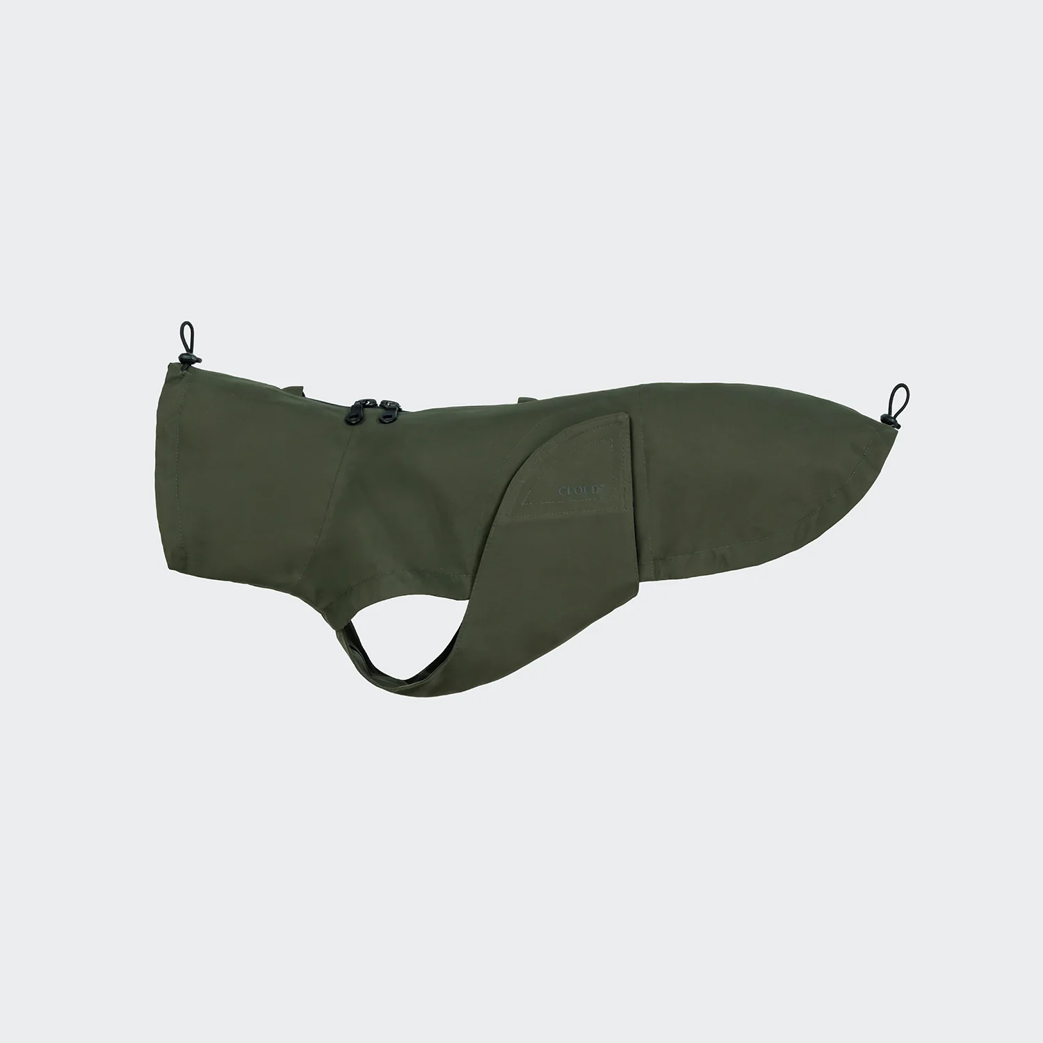 CLOUD7 Dackel Hunderegenmantel Dublin 2.0 Dark Olive
