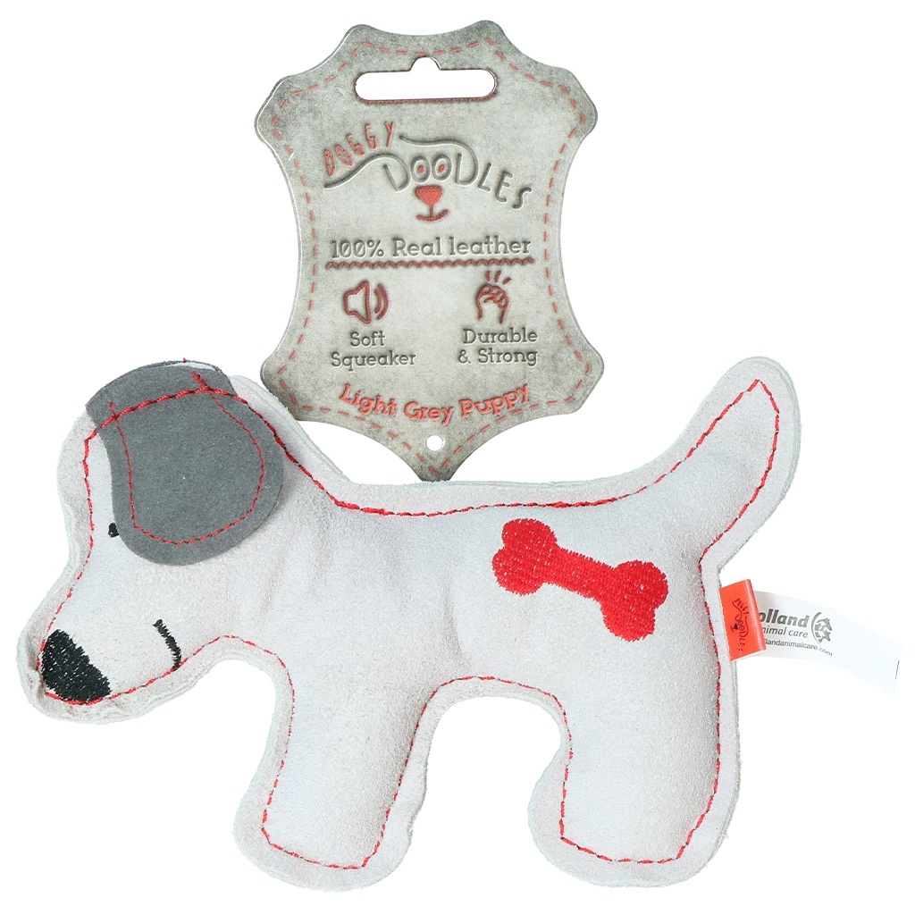 Doggy Doodles Lederkuscheltier Welpe