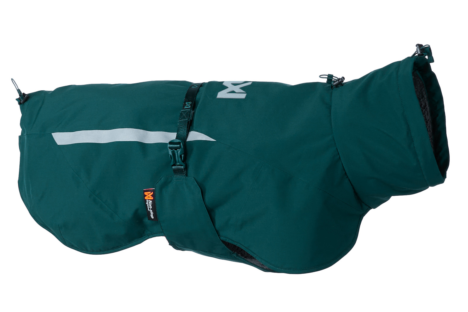 Non-stop dogwear Fjord lined raincoat dark teal Non-stop dogwear Fjord lined raincoat dark teal