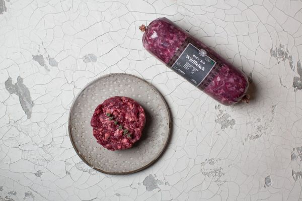 Paul & Paulina Barf n´ Roll Wildfleisch gewolft roh 500 g Paul & Paulina Barf n´ Roll Wildfleisch gewolft roh 500 g