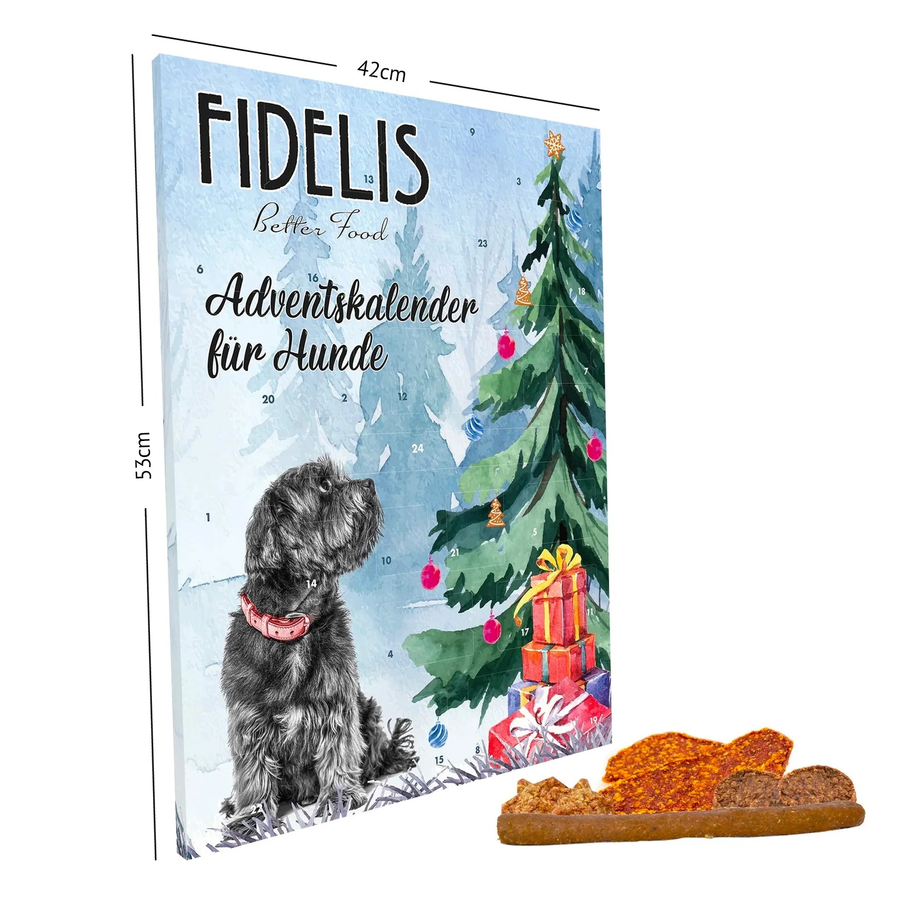 Fidelis XL - Adventskalender für Hunde (53 x 42cm)