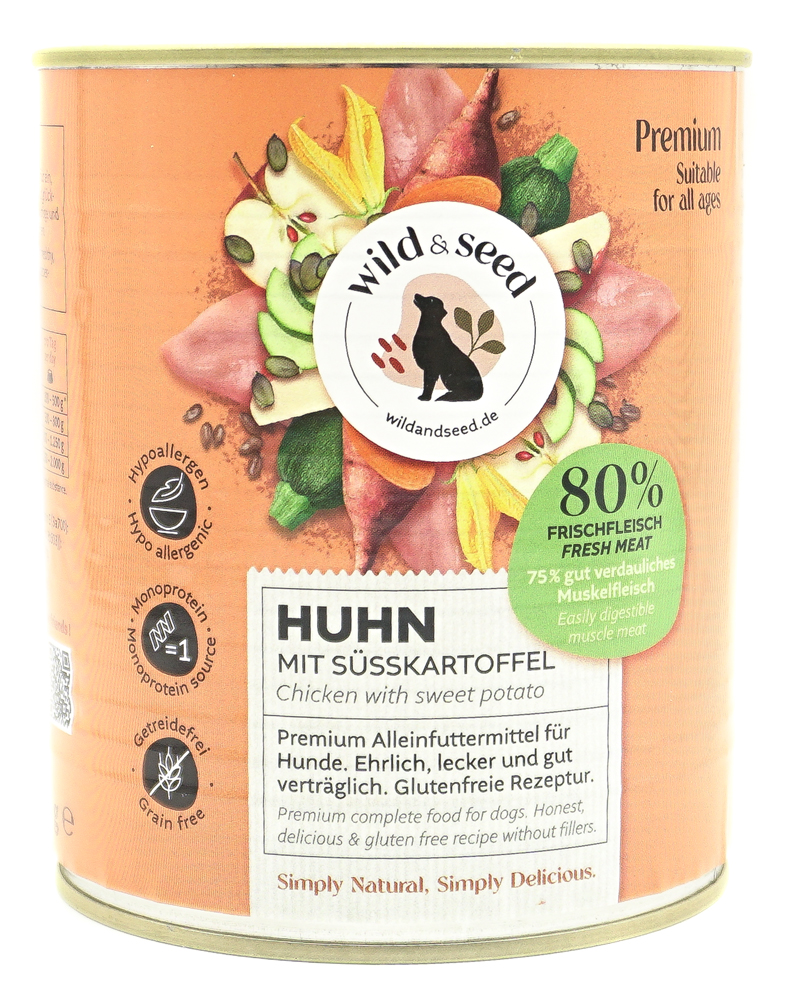 Wild & Seed Premium Nassfutter Huhn mit Süßkartoffel