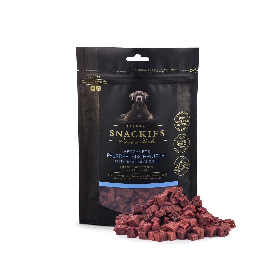 SNACKIES Herzhafte Pferdefleischwürfel