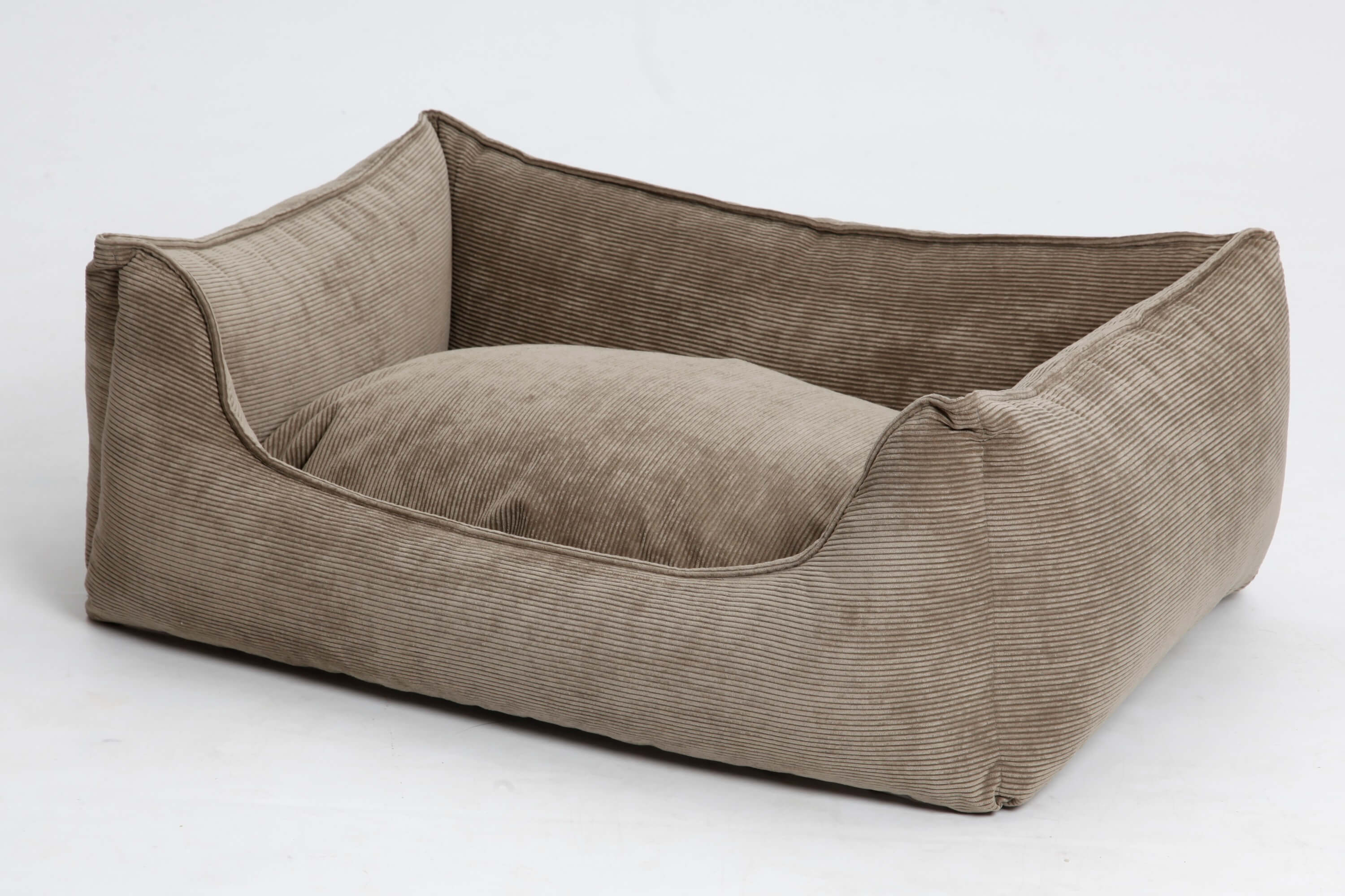 Hundebett Box Bett Chelsea Cord Sand Gr. L
