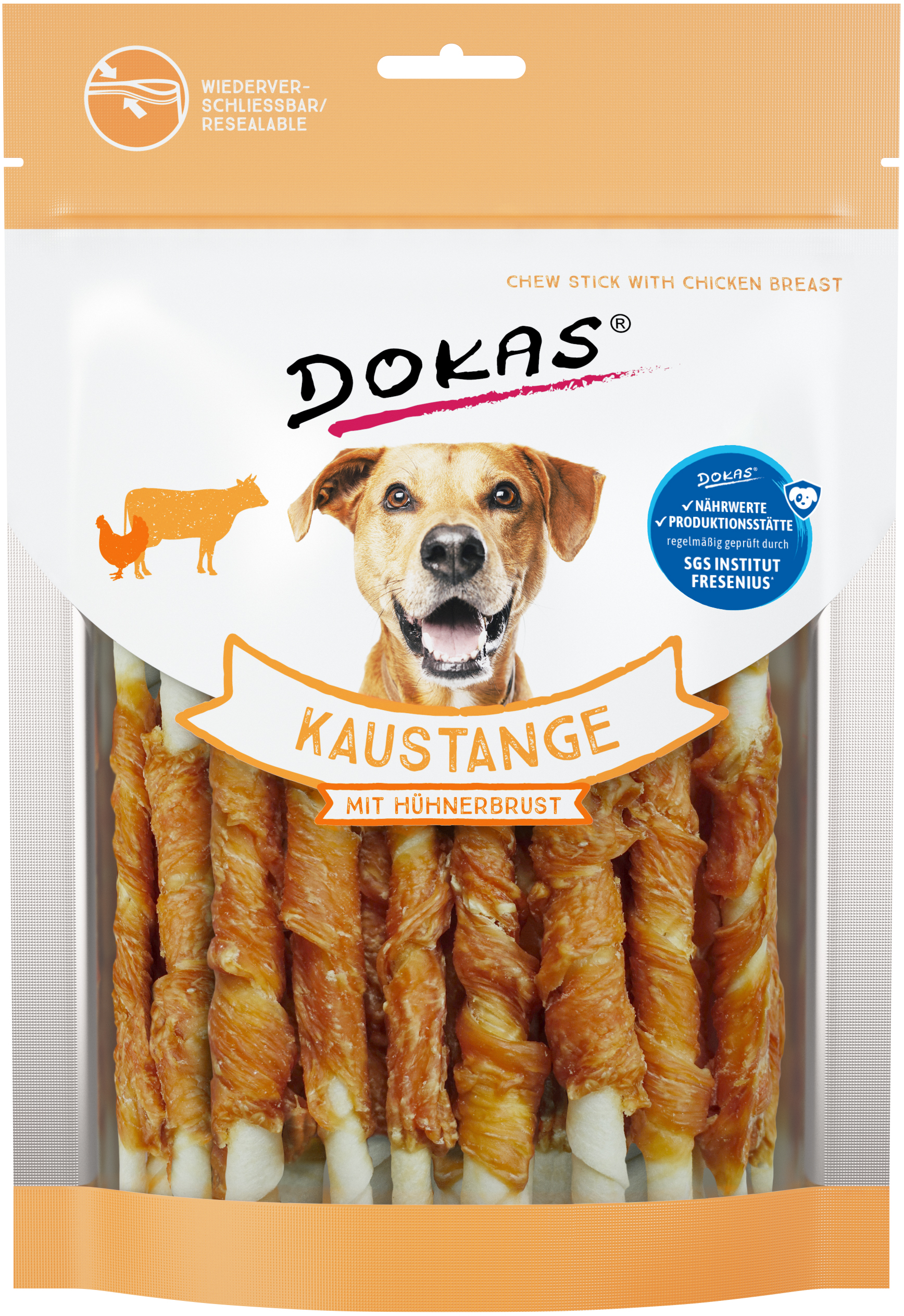DOKAS Kaustange mit Hühnerbrust 200 g
