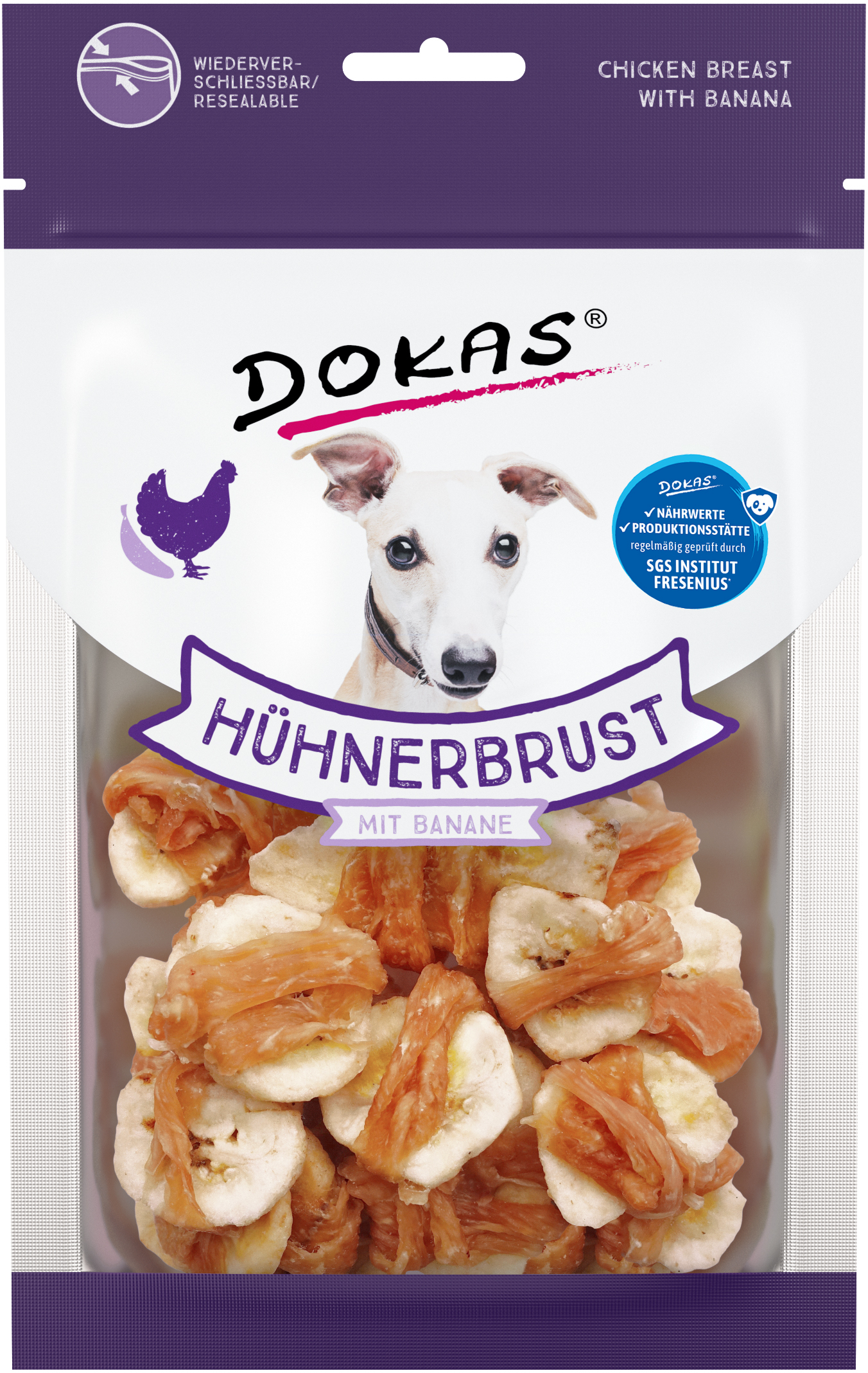 DOKAS Hühnerbrust mit Banane 70 g DOKAS Hühnerbrust mit Banane 70 g