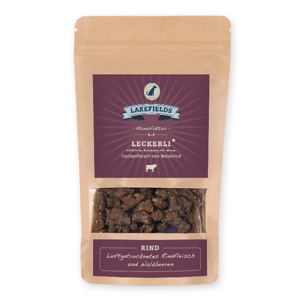 Lakefields Trockenfleisch vom Weiderind 150g