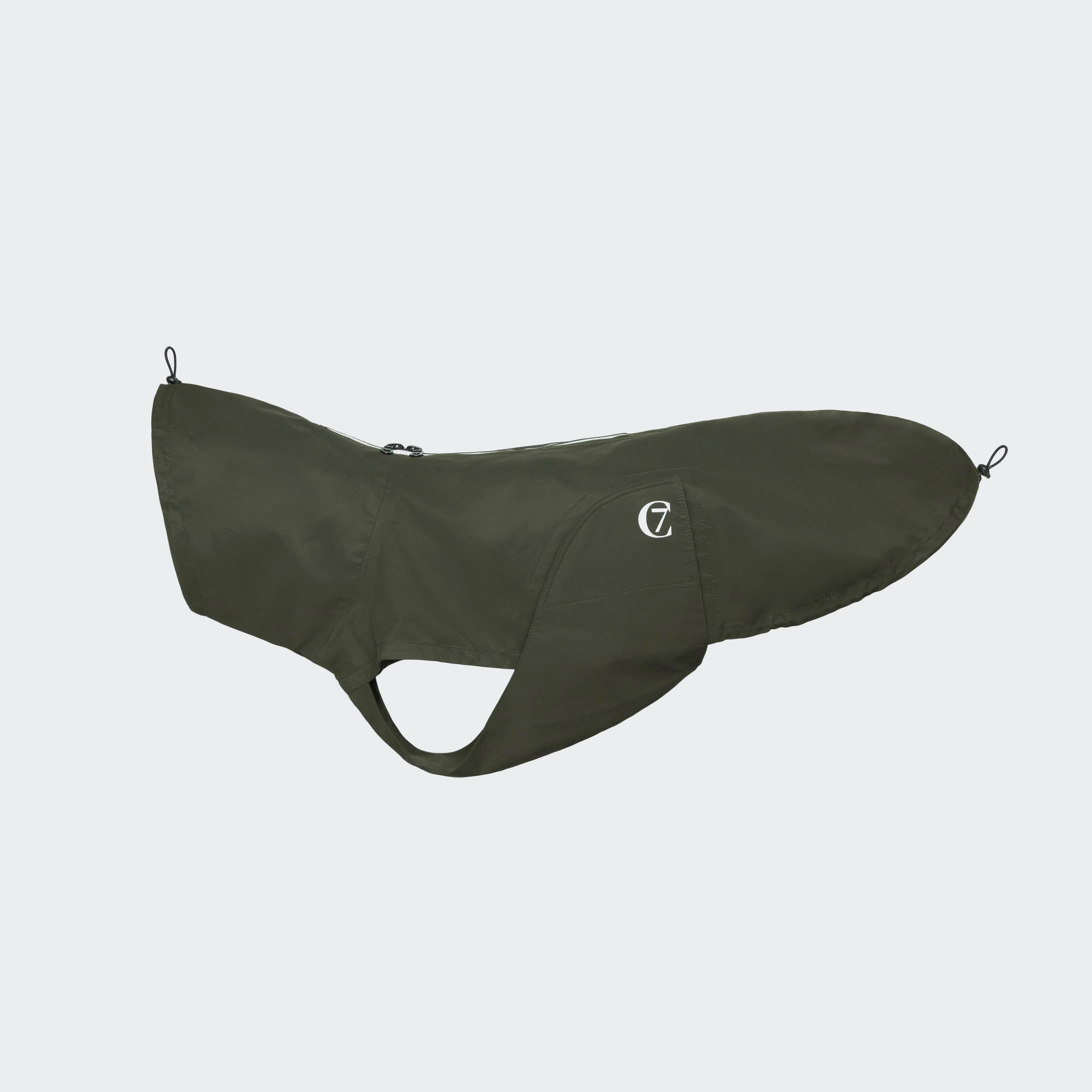 cloud7-dog-raincoat-dublin-dark-olive-on-grey_2_1 Hunde Regenmantel Dublin Dark Olive