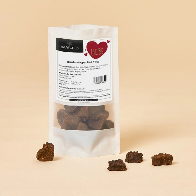 BARFGOLD Herzchen-Happen 100 g 