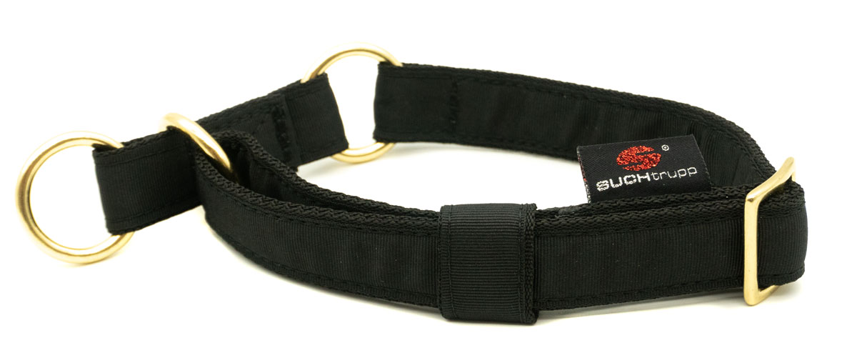 SUCHtrupp® PURE GOLDEN BLACK Schlupfhalsband Messing 