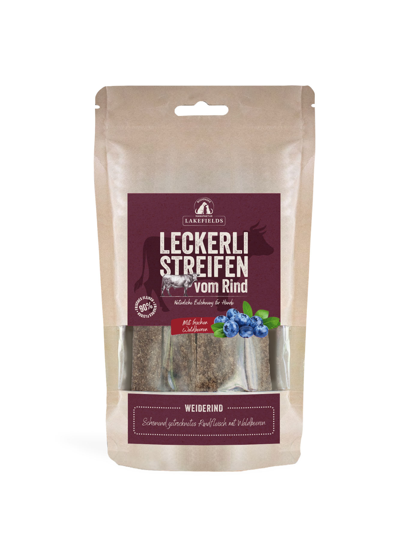 Lakefields Leckerli-Streifen vom Rind 150 g