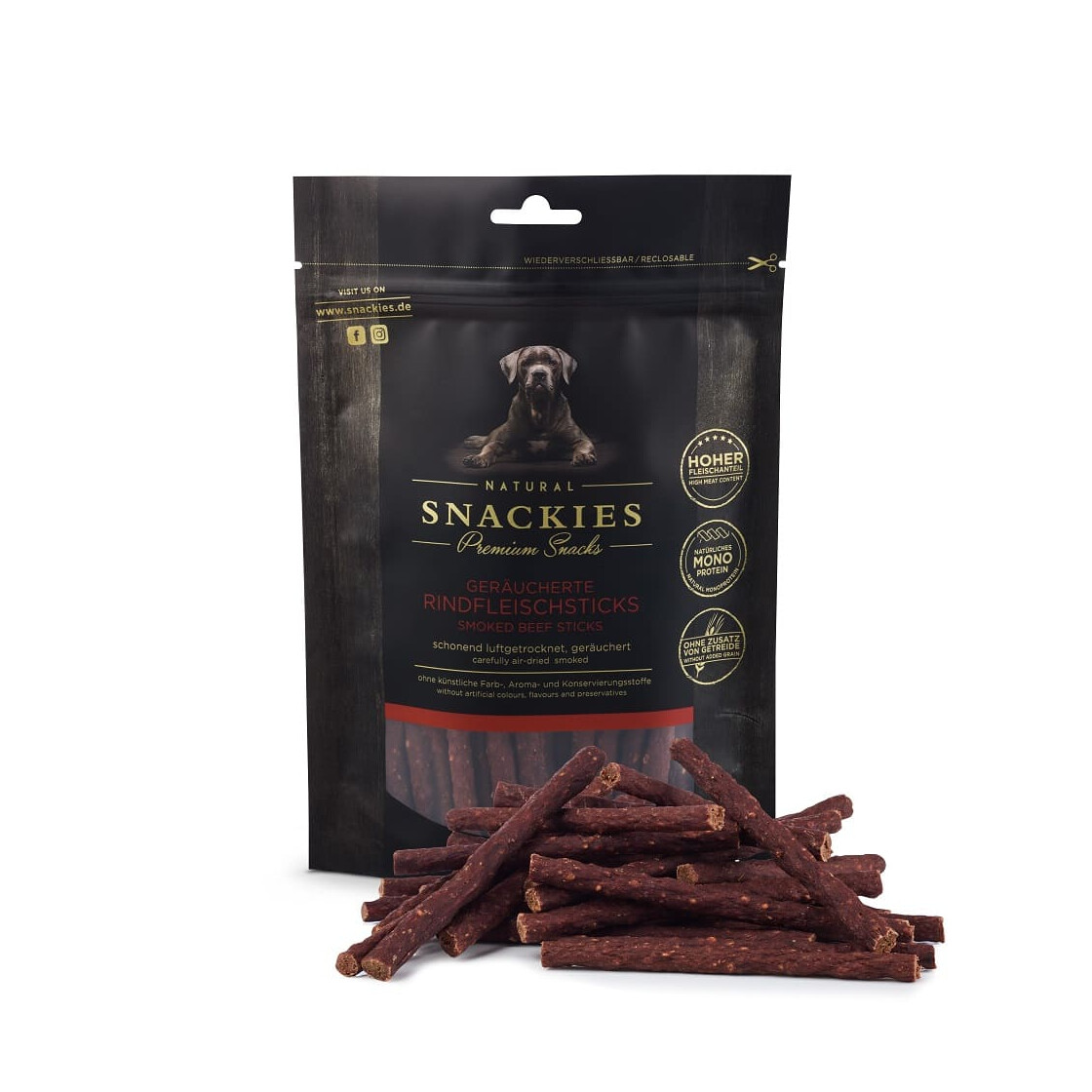 SNACKIES Geräucherte Rindfleischsticks