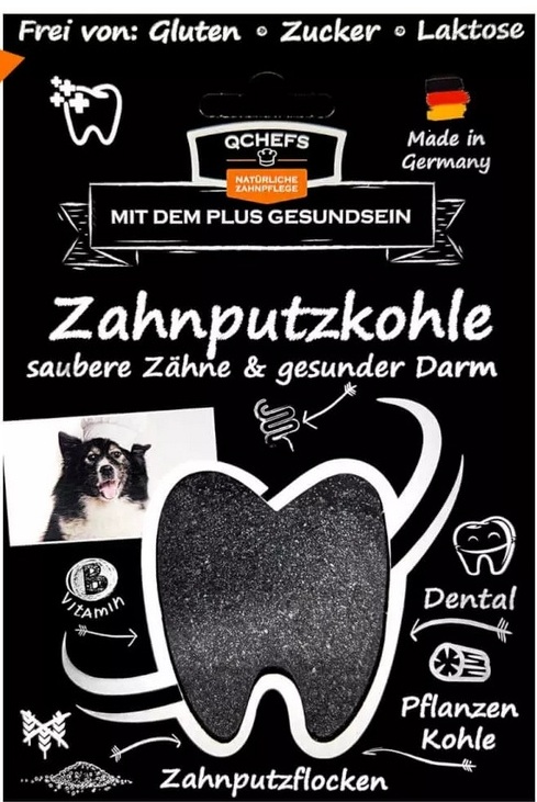 QCHEFS Zahnputzkohle Hund