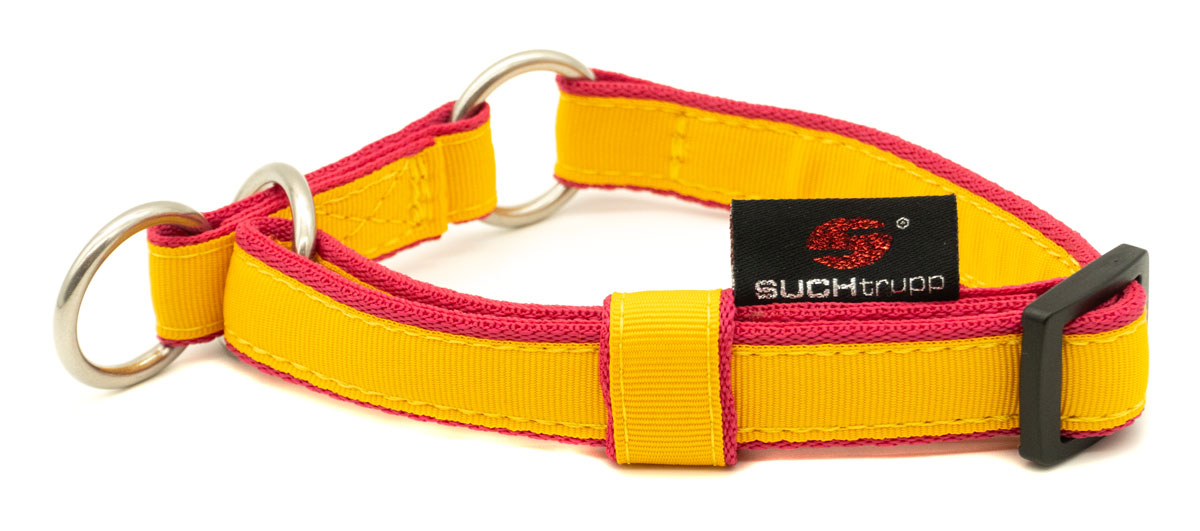 SUCHtrupp® PURE YELLOW / Pink Schlupfhalsband   