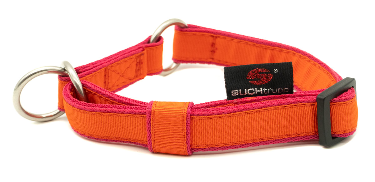 SUCHtrupp® PURE ORANGE / Pink Schlupfhalsband    