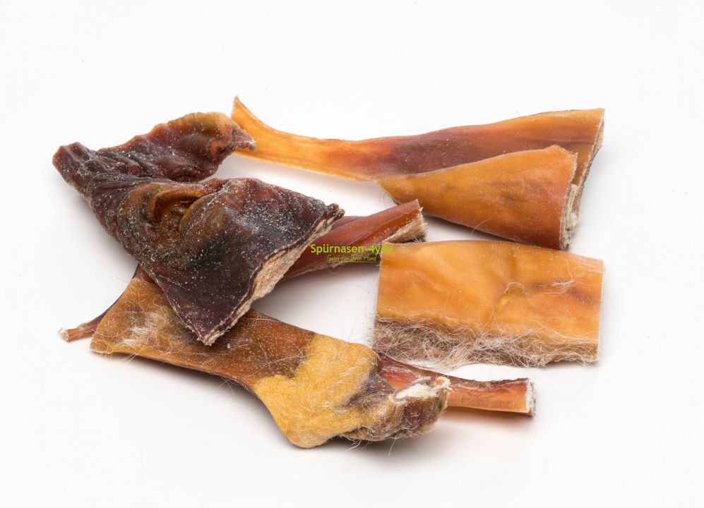 KALE-Rinderkopfhaut-kurz KALE Rinderkopfhaut getrocknet ca.12 cm