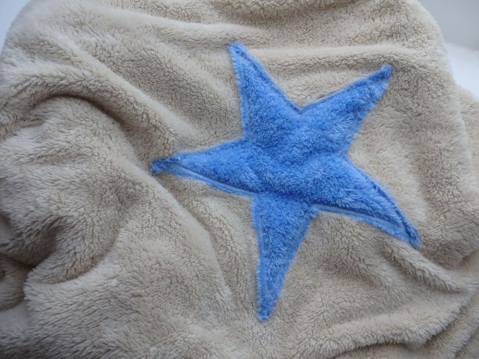 1469078580_4870465899f393f39e4 Hundedecke, Welpendecke Pooch Beige Hellblau