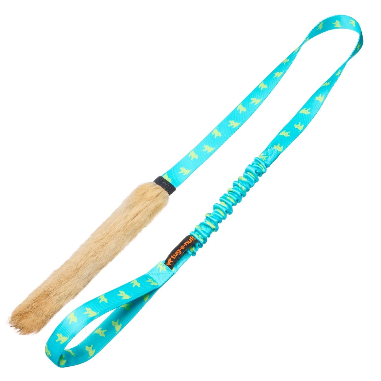 Tug-E-Nuff Kaninchenfell Zergel schmal mit langem Bungee Griff Tug-E-Nuff Kaninchenfell Zergel schmal mit langem Bungee Griff