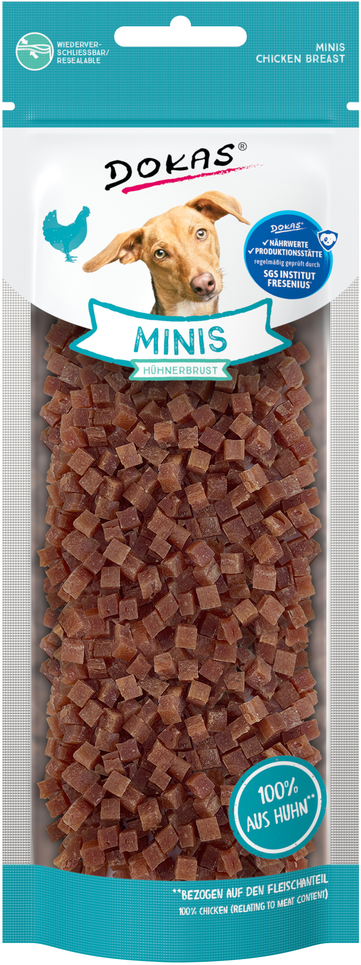 DOKAS Minis Hühnerbrust 70 g