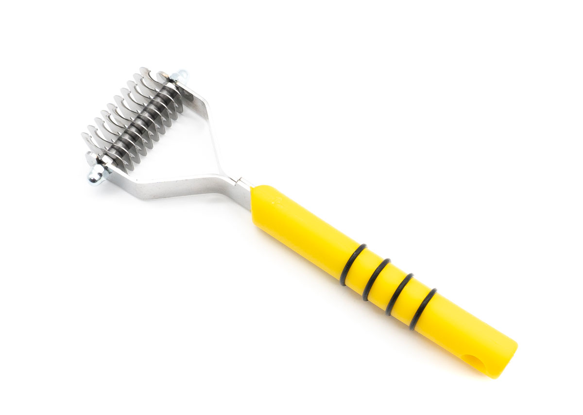 Coat King Trimmstriegel mit Plastikgriff
