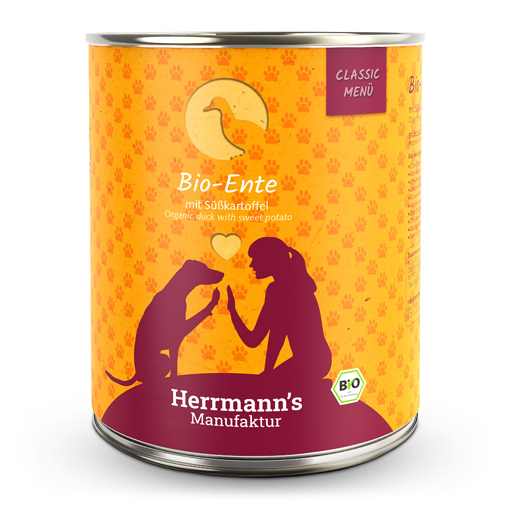 Herrmann's Classic Menü Bio Ente mit Süßkartoffeln 800 g